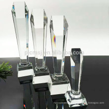 Venda quente melhor qualidade personalizado troféu troféu de cristal